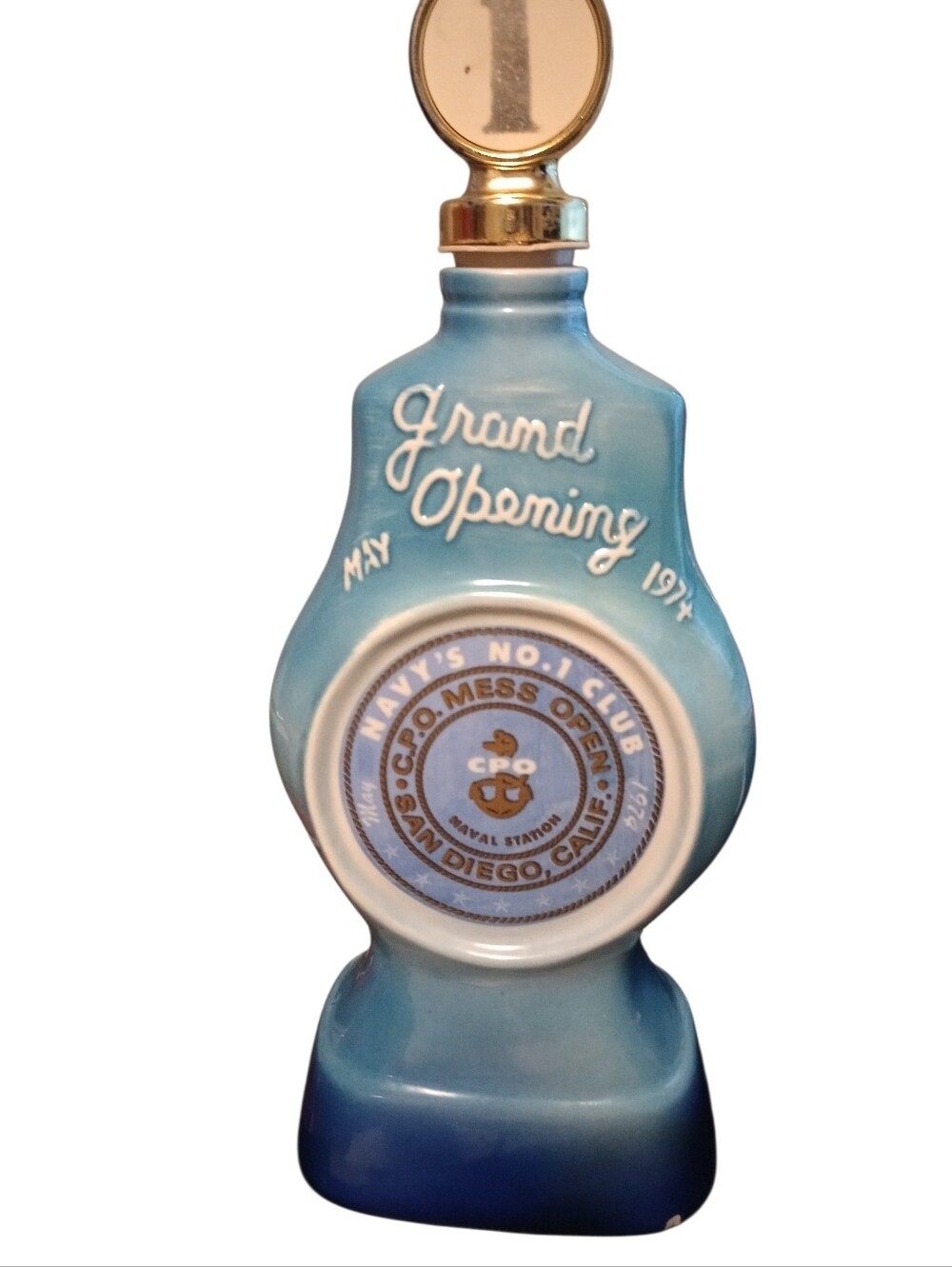 Jim Beam Navy Chief Petty Officer Mess Opening Day Decanter, Regal China